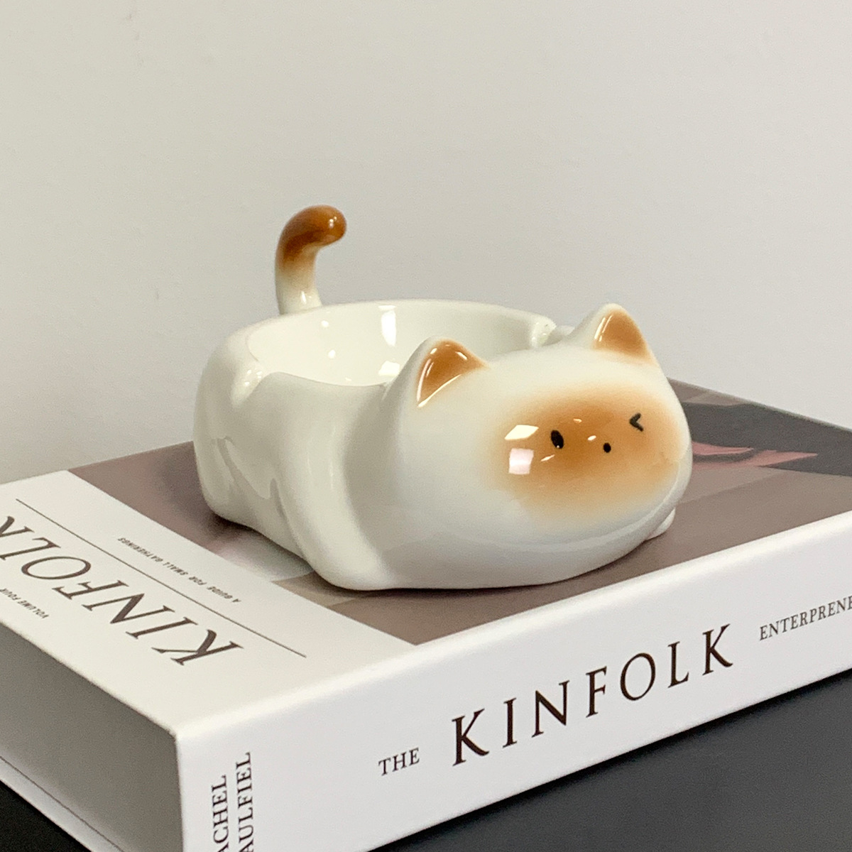 🐱✨ Handmade Ceramic Cat Ashtray