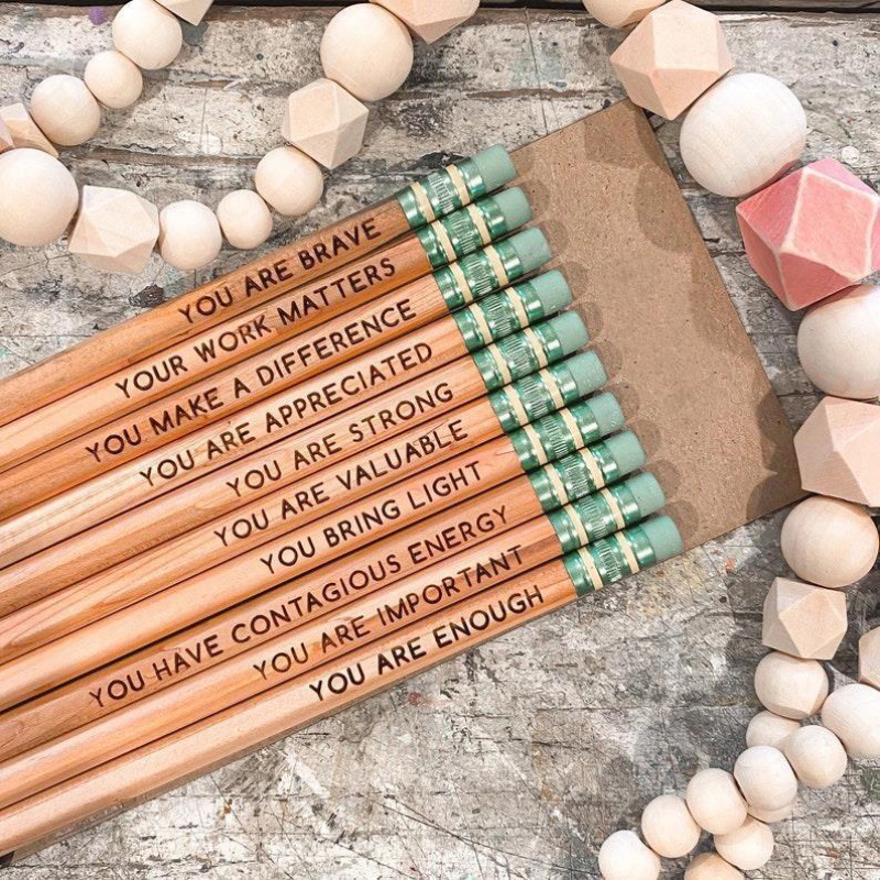 🌈Affirmation Pencil Set✏️（10PCS）