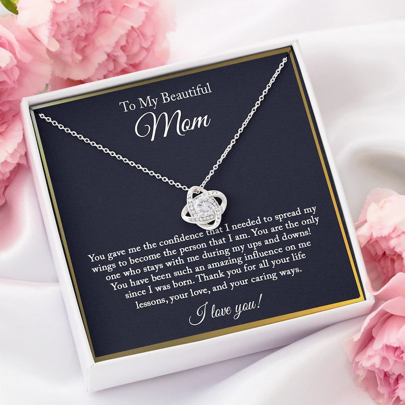 Eternal Heart Necklace - For The Most Beautiful Mother In The World
