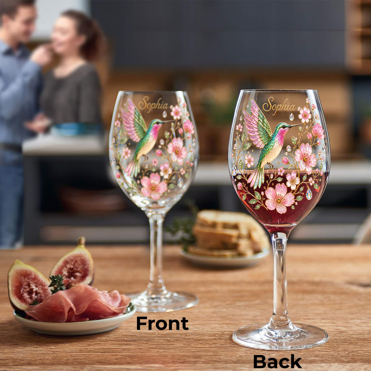Personalized Premium Crystal-Clear Glass With Long Stem- Sip From A World Of Wonder✨