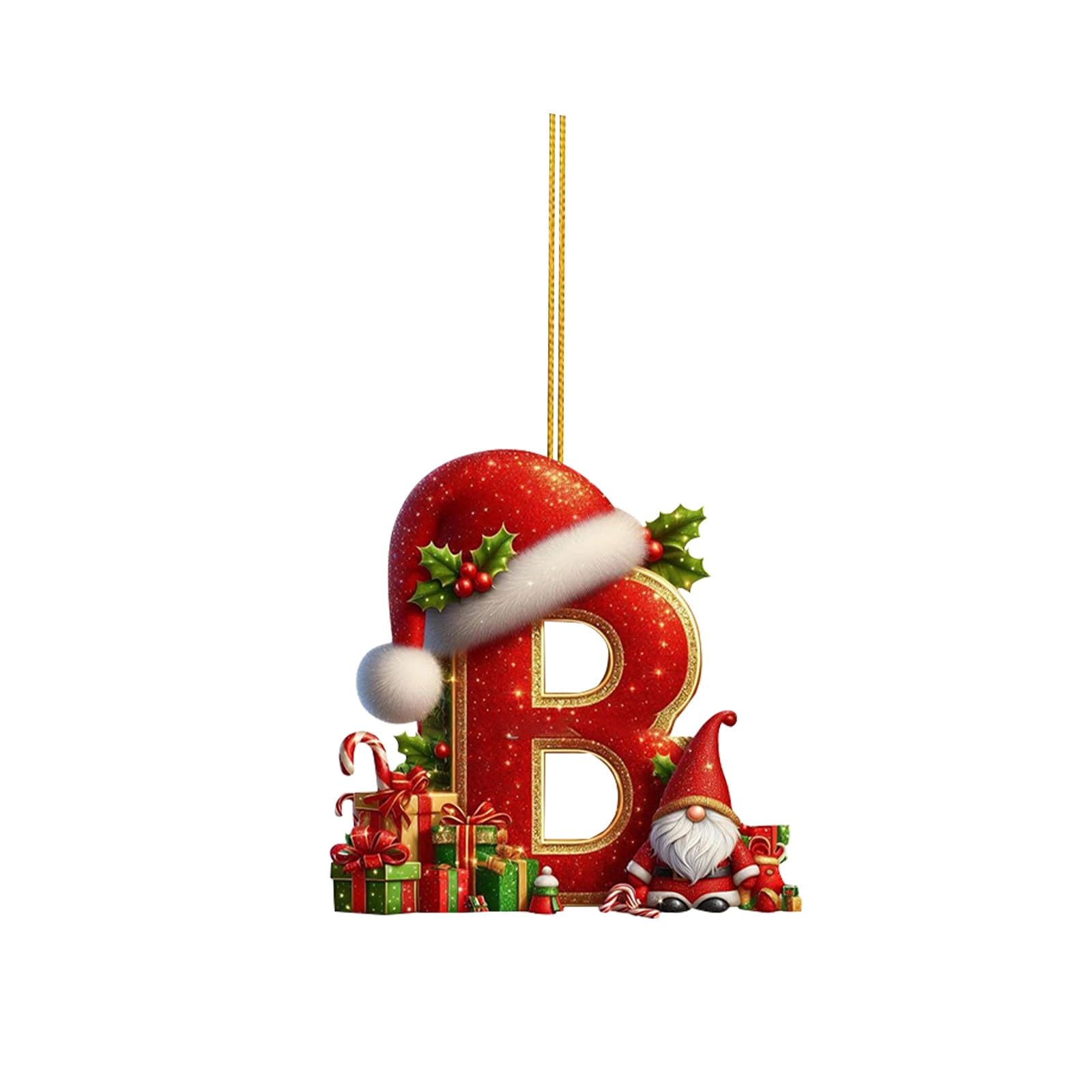 🔠🎄 Personalized Christmas Letter Ornaments