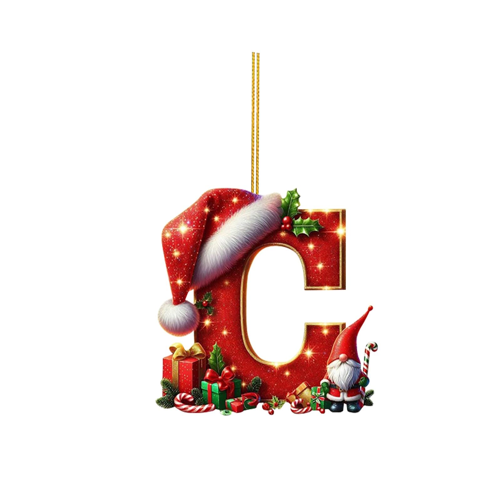 🔠🎄 Personalized Christmas Letter Ornaments