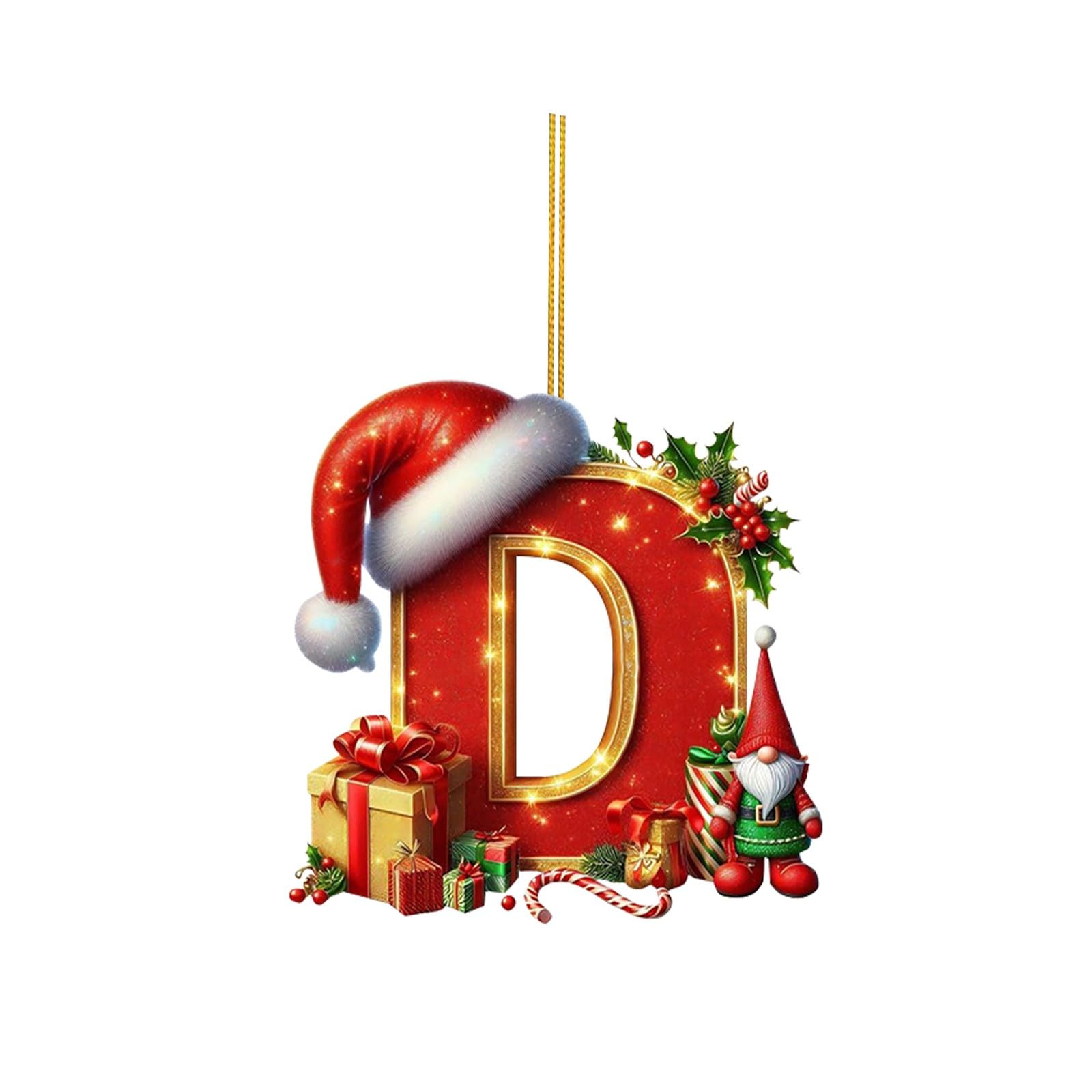 🔠🎄 Personalized Christmas Letter Ornaments