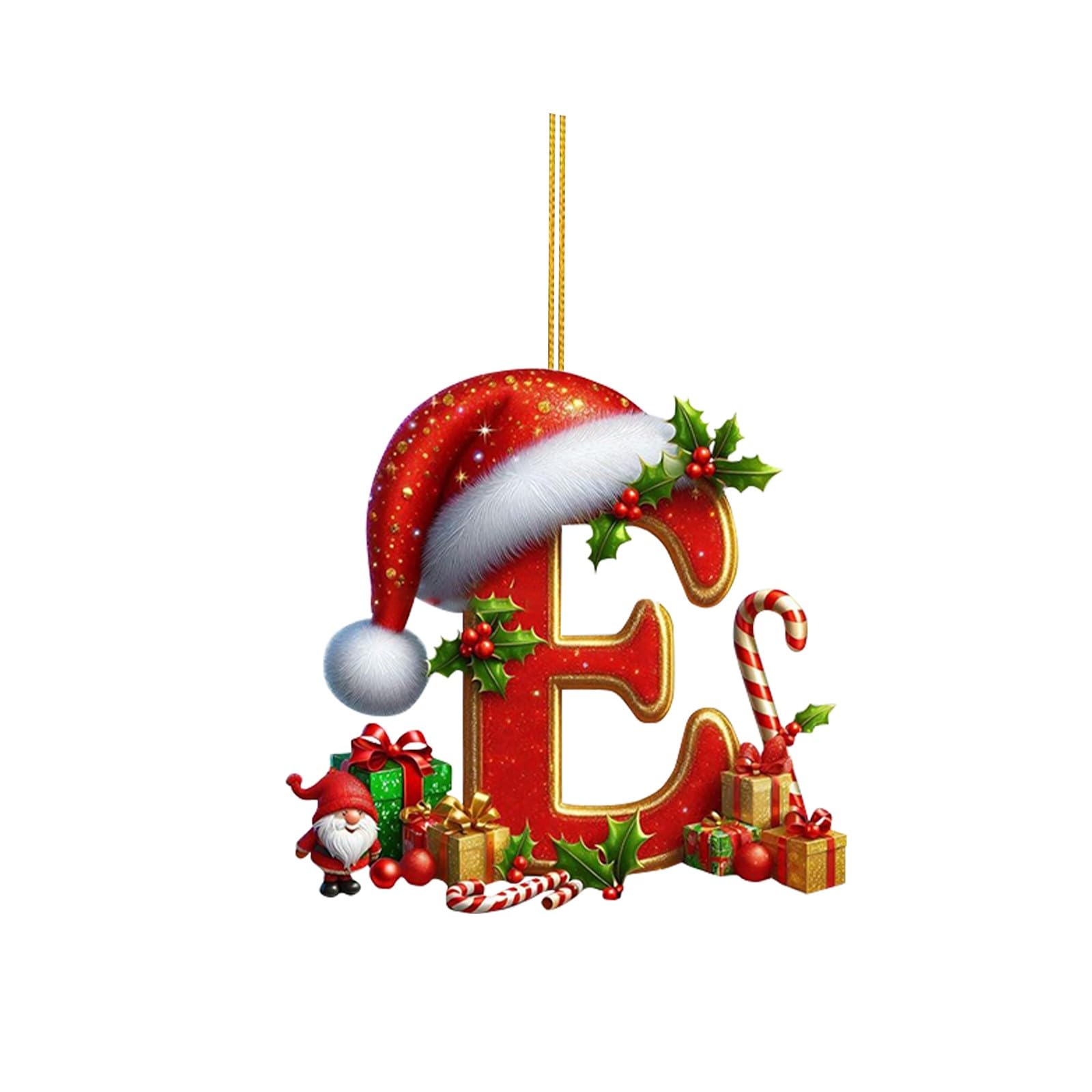 🔠🎄 Personalized Christmas Letter Ornaments