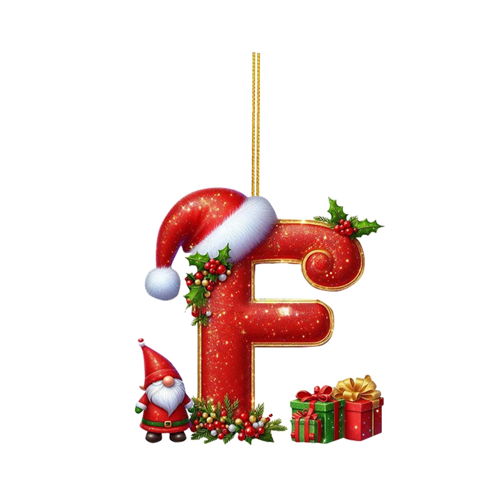 🔠🎄 Personalized Christmas Letter Ornaments