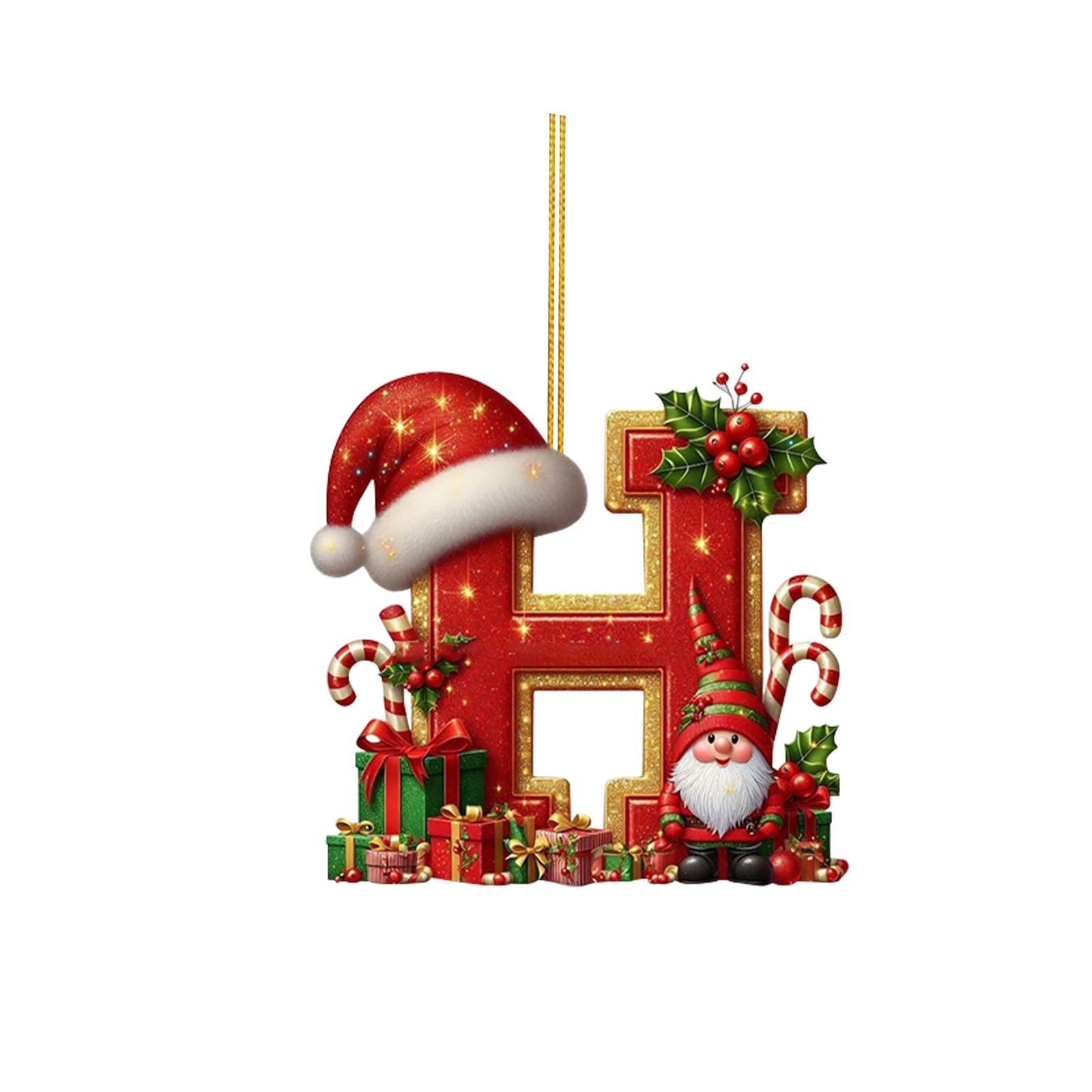 🔠🎄 Personalized Christmas Letter Ornaments