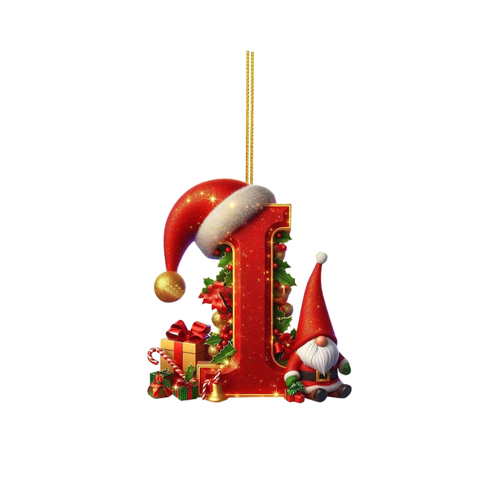 🔠🎄 Personalized Christmas Letter Ornaments