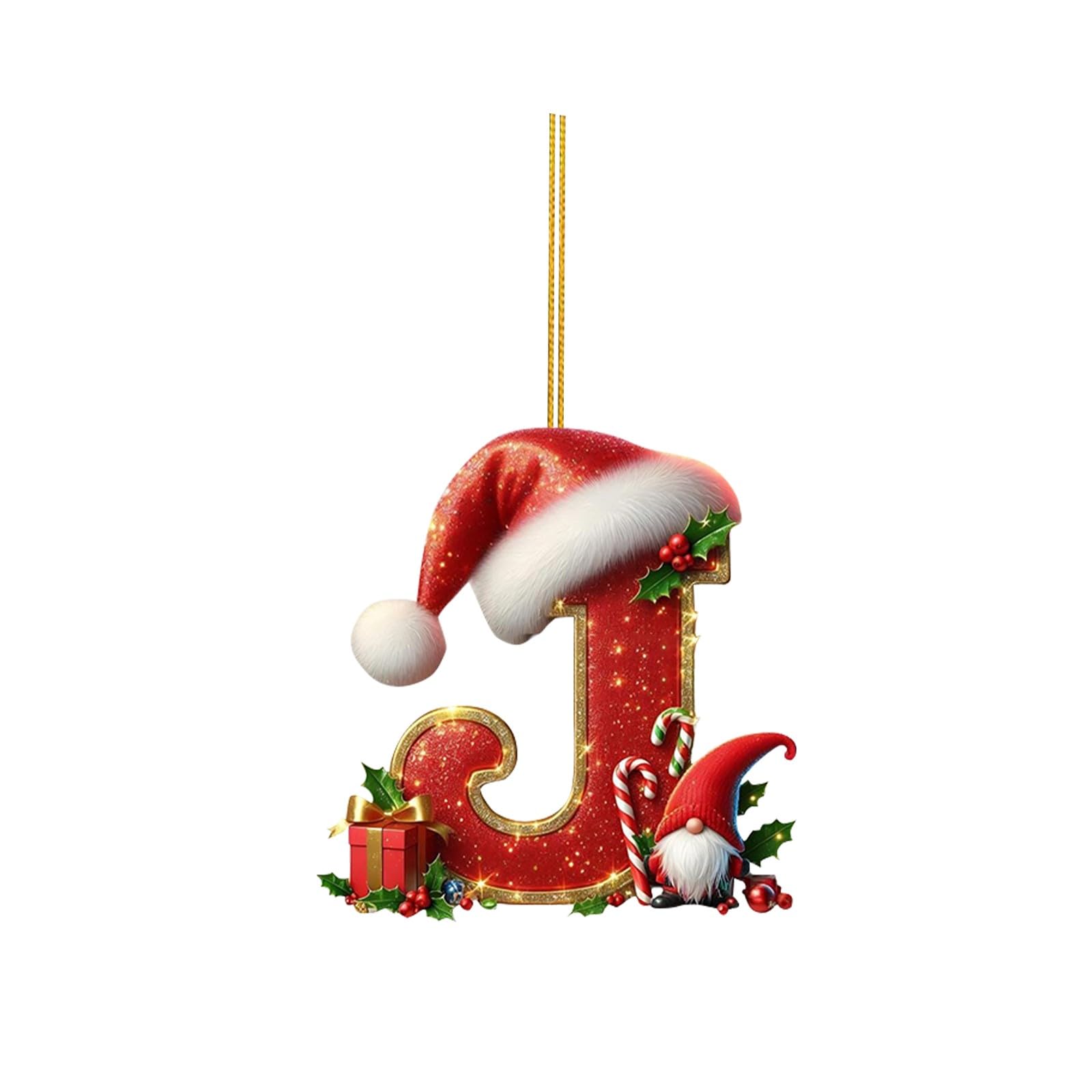 🔠🎄 Personalized Christmas Letter Ornaments