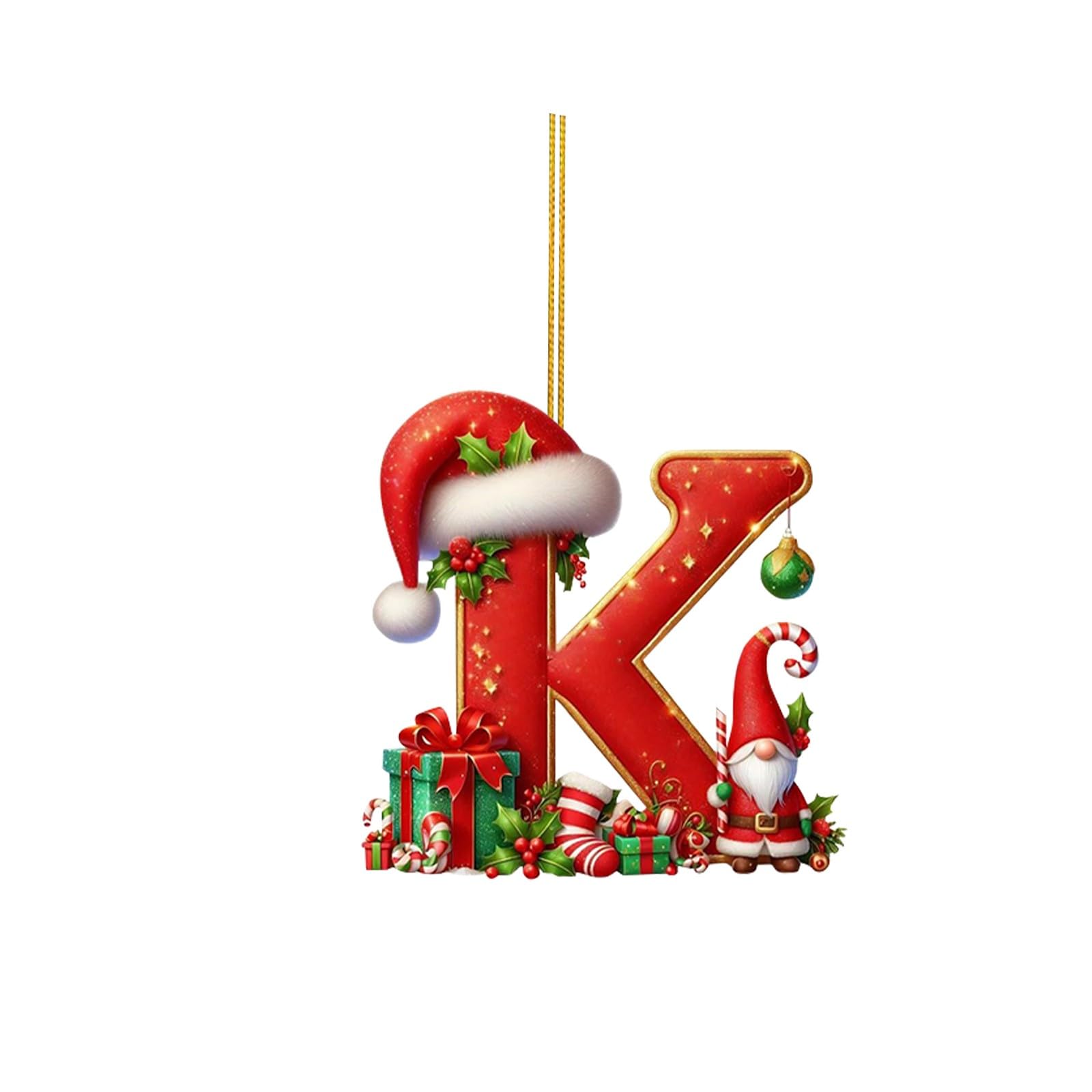 🔠🎄 Personalized Christmas Letter Ornaments