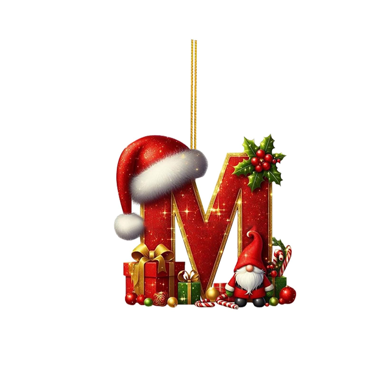 🔠🎄 Personalized Christmas Letter Ornaments