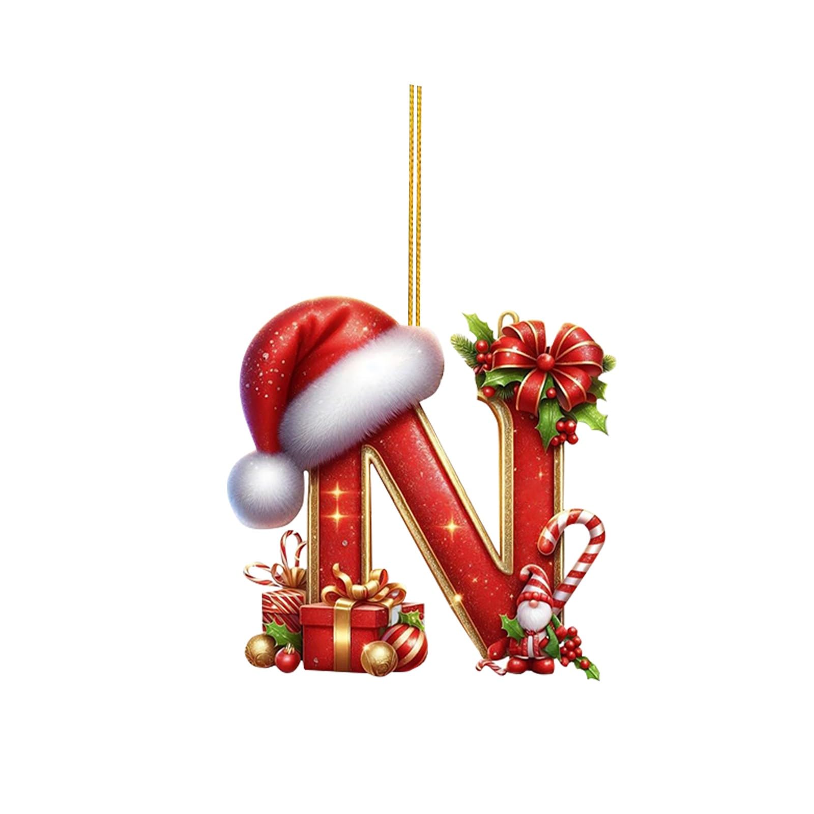 🔠🎄 Personalized Christmas Letter Ornaments