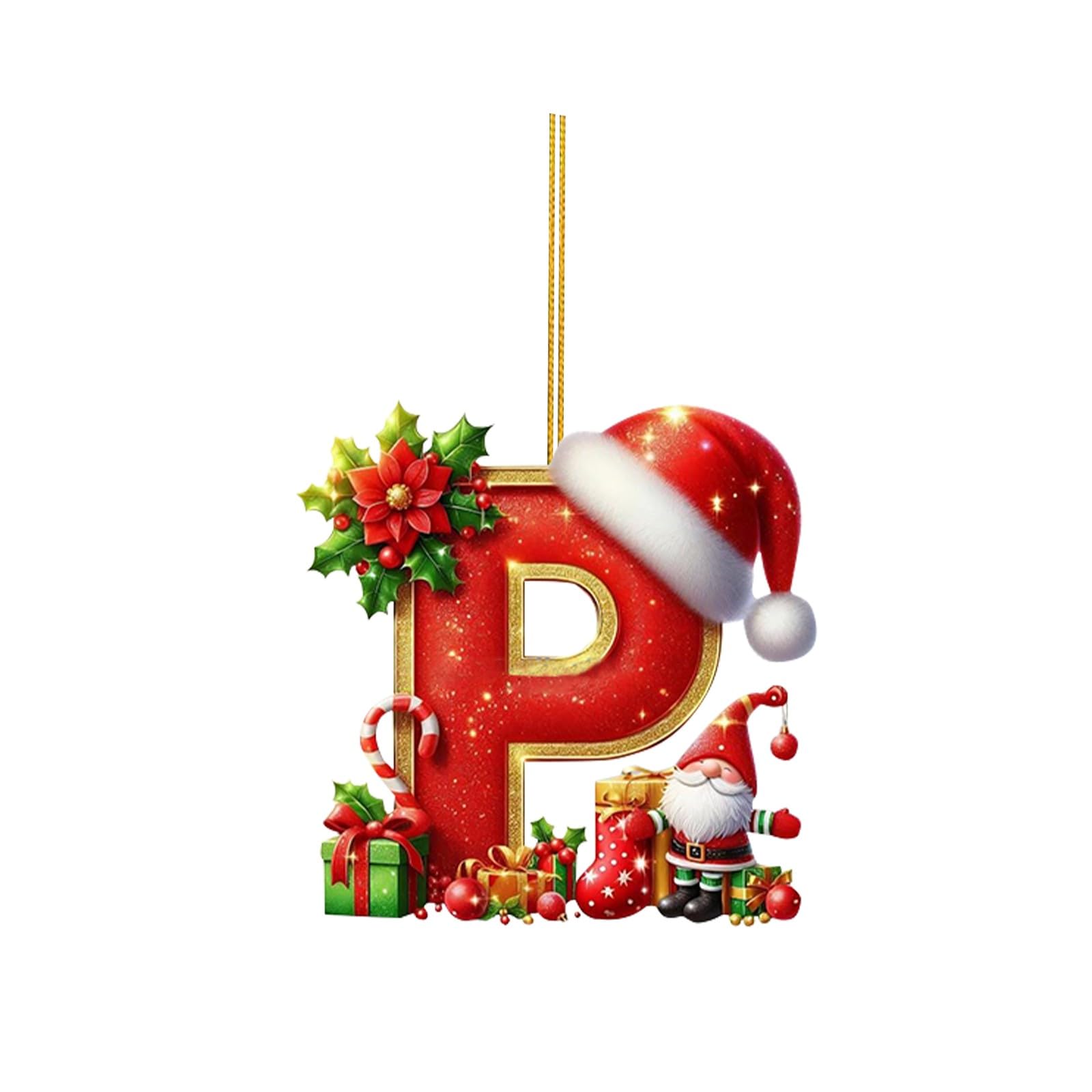 🔠🎄 Personalized Christmas Letter Ornaments