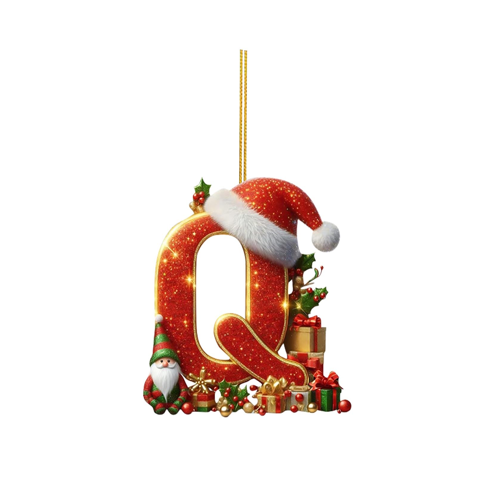 🔠🎄 Personalized Christmas Letter Ornaments