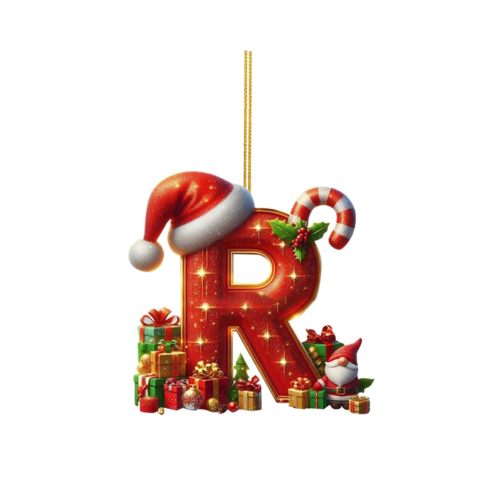 🔠🎄 Personalized Christmas Letter Ornaments