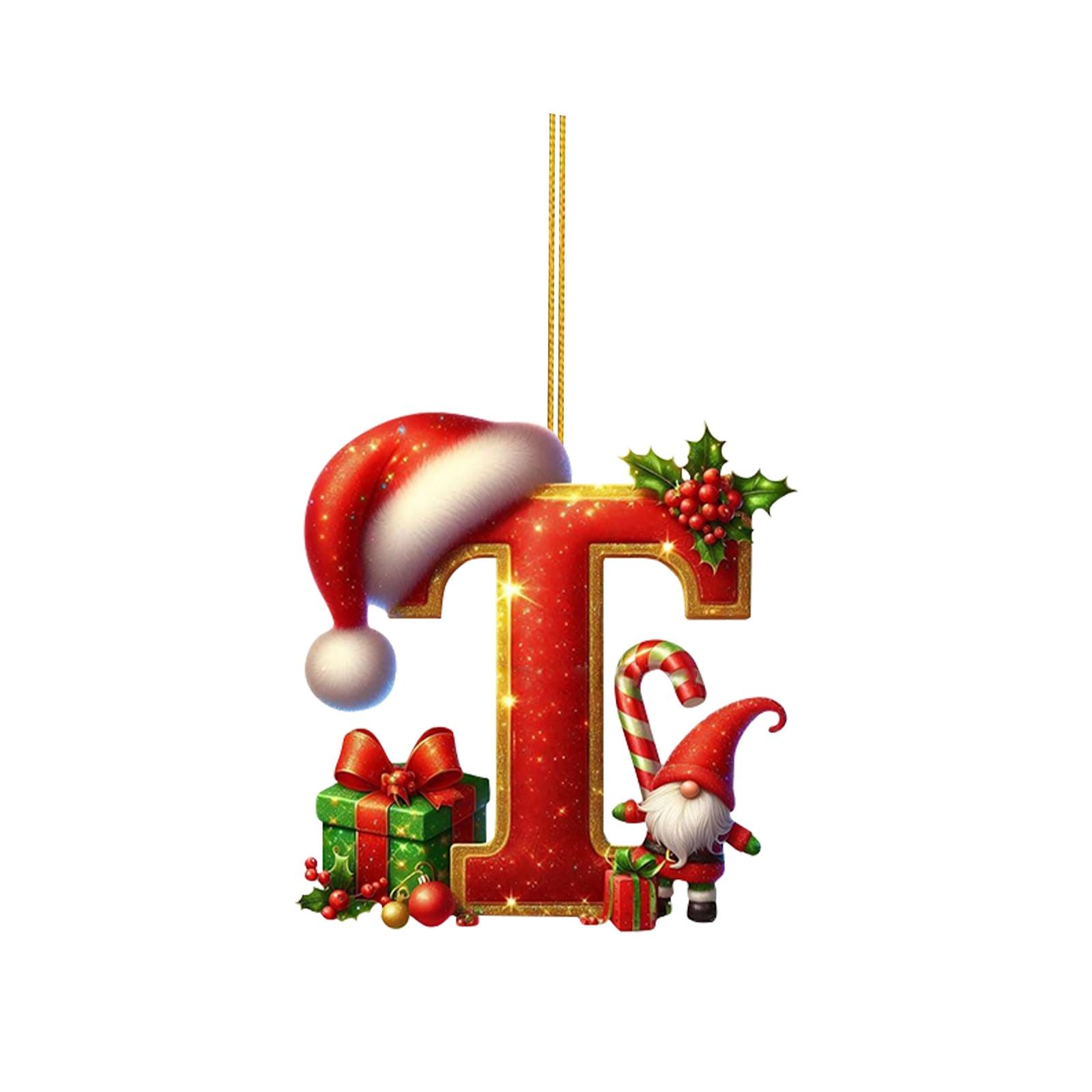 🔠🎄 Personalized Christmas Letter Ornaments