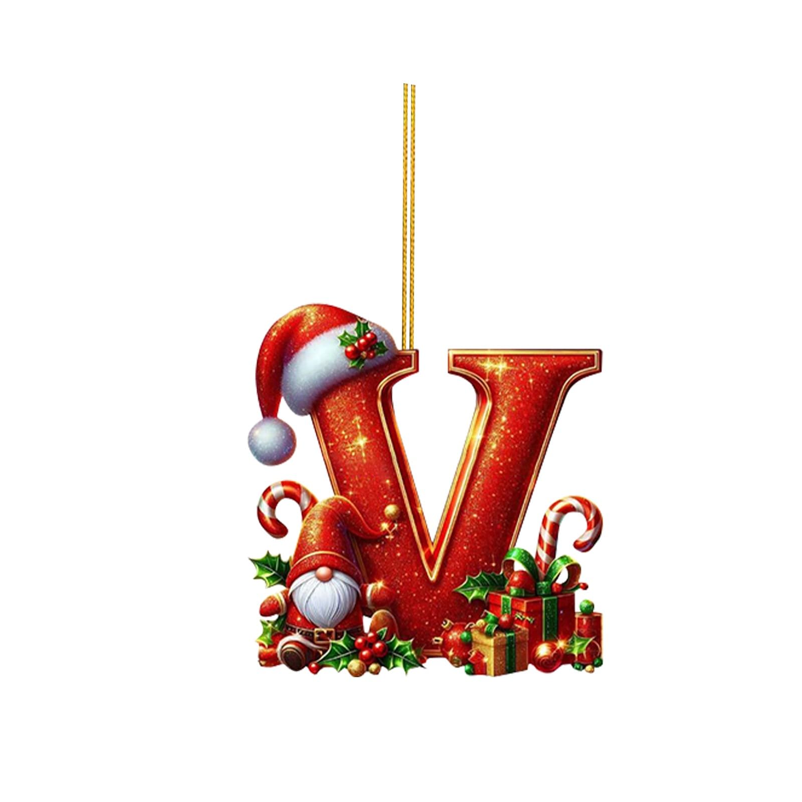 🔠🎄 Personalized Christmas Letter Ornaments