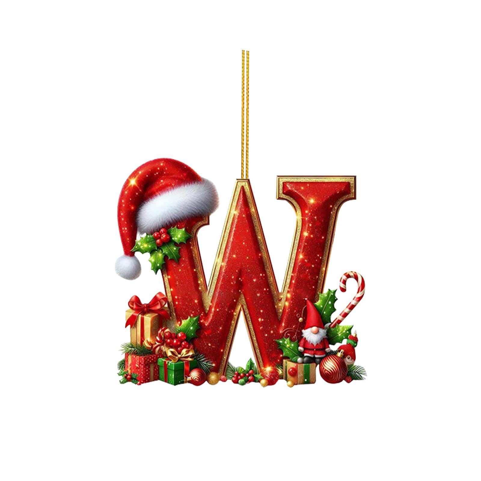 🔠🎄 Personalized Christmas Letter Ornaments