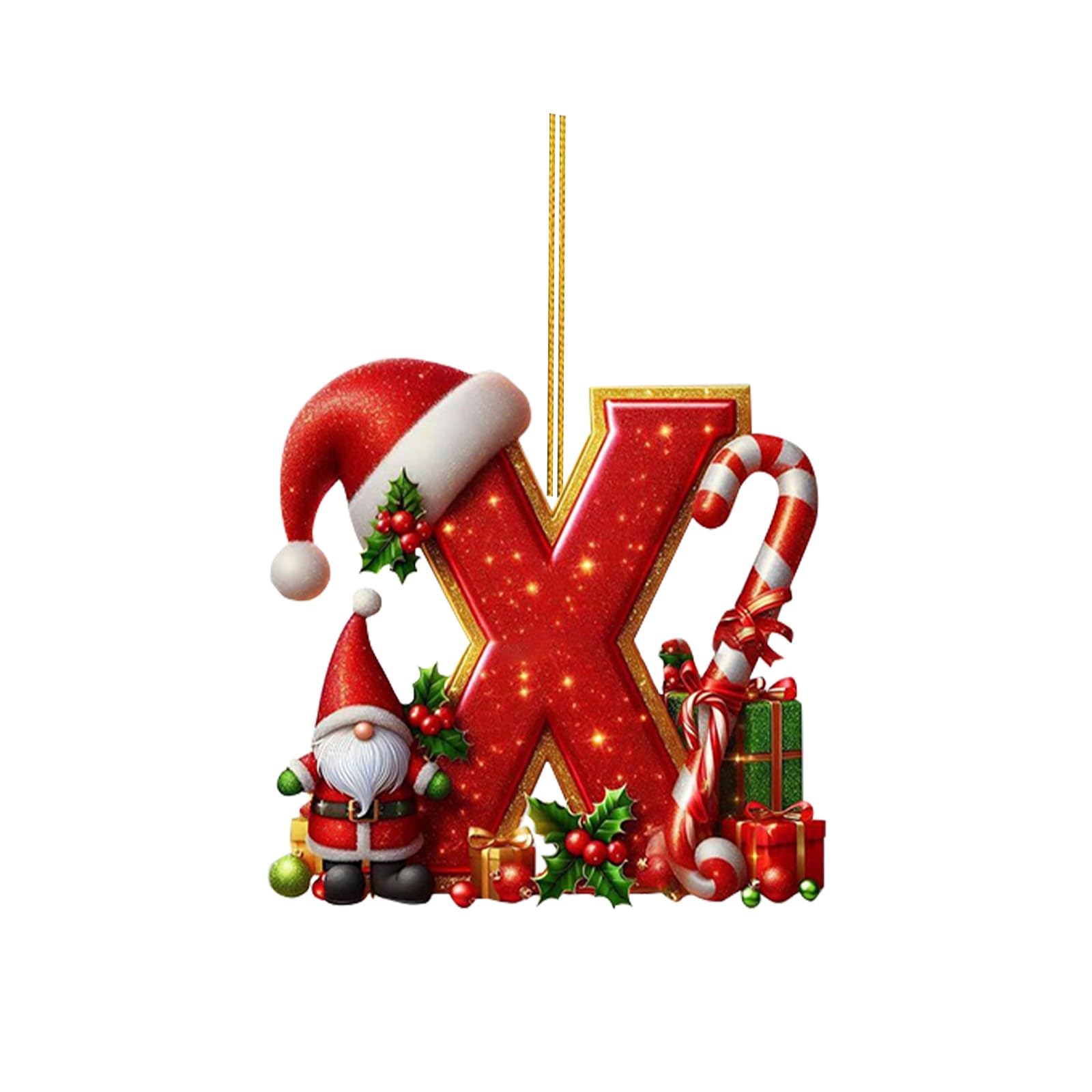 🔠🎄 Personalized Christmas Letter Ornaments