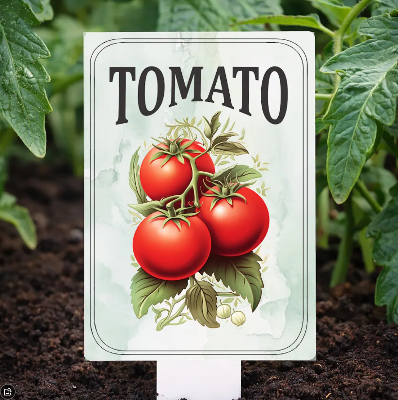 Garden Plant Markers – Waterproof PVC Vegetable Labels for Raised Beds & Garden Rows