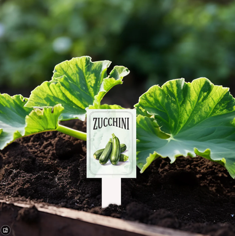 Garden Plant Markers – Waterproof PVC Vegetable Labels for Raised Beds & Garden Rows