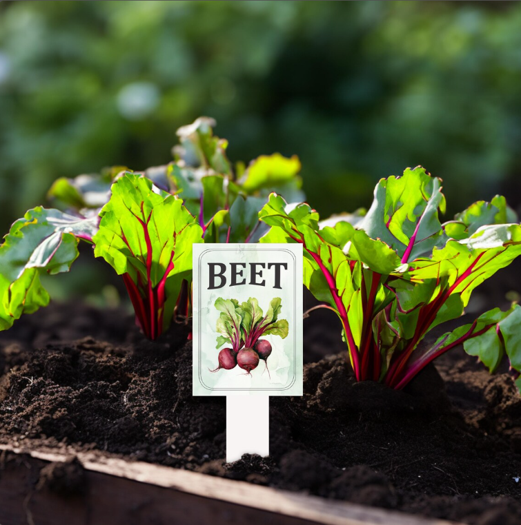 Garden Plant Markers – Waterproof PVC Vegetable Labels for Raised Beds & Garden Rows