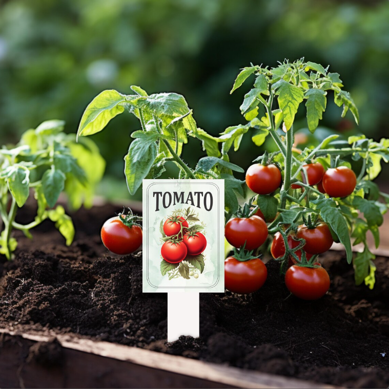 Garden Plant Markers – Waterproof PVC Vegetable Labels for Raised Beds & Garden Rows
