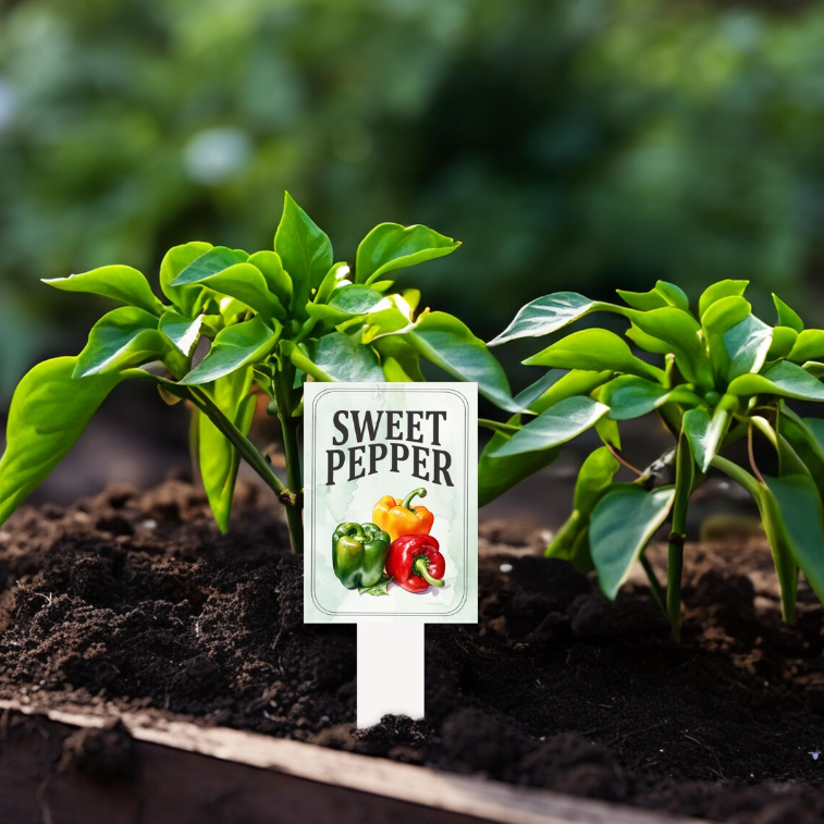 Garden Plant Markers – Waterproof PVC Vegetable Labels for Raised Beds & Garden Rows