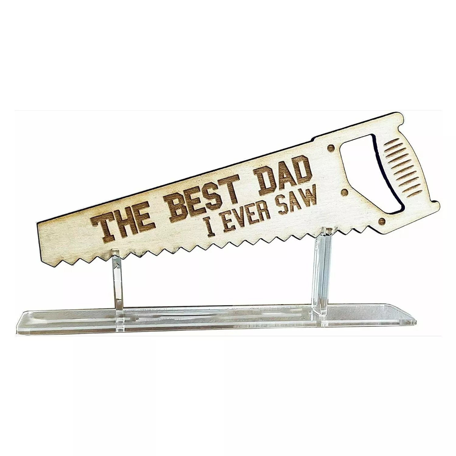 👨‍👧‍👦Father's Day Gift🎁- Laser Engraving Wooden Plaque With Arcylic Stand