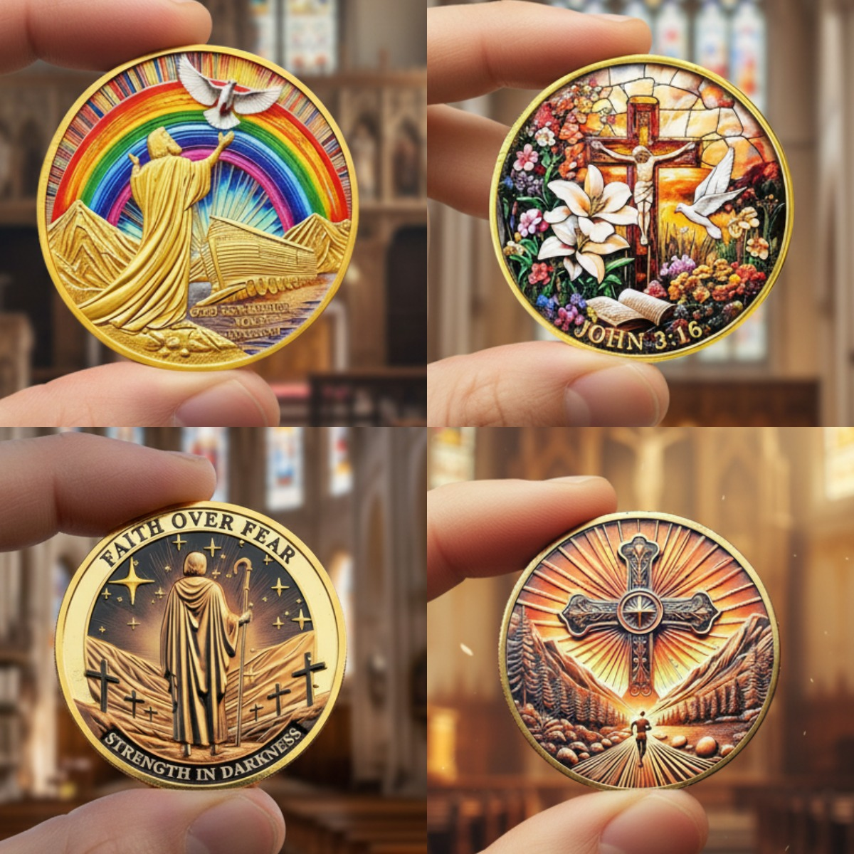 🕊️✨ Biblical Commemorative Coin Collection