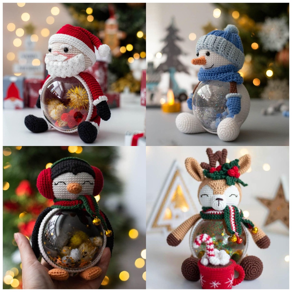 🎄🍬 Christmas Knitted Candy Jar Dolls 🍬🎄