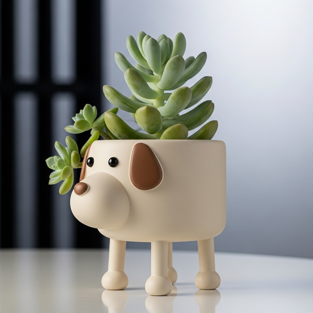 🐕🌱 Puppy Planter Pot