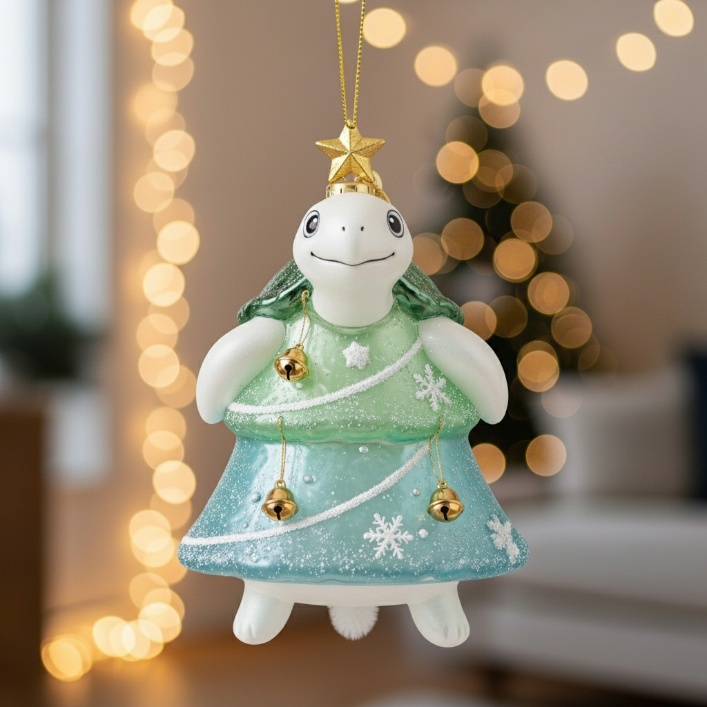 🎄🌊 Sea Glass Animal Tree Ornaments