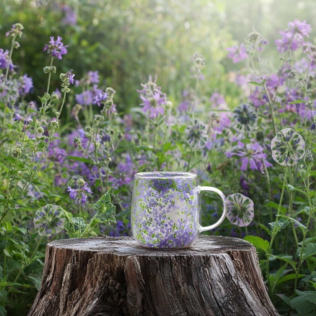 ✨🌸 Glitter Floral Double