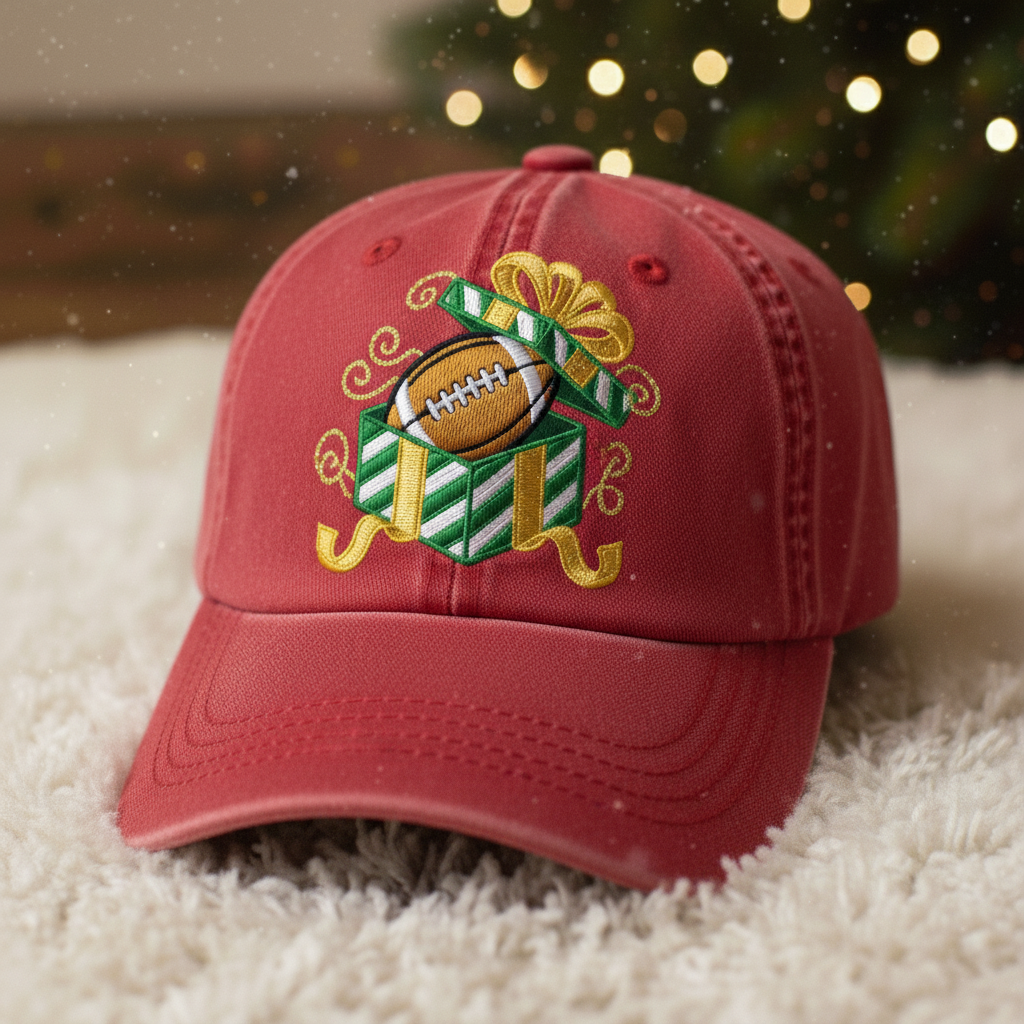 🎄⚽ Christmas Sports Embroidery Caps