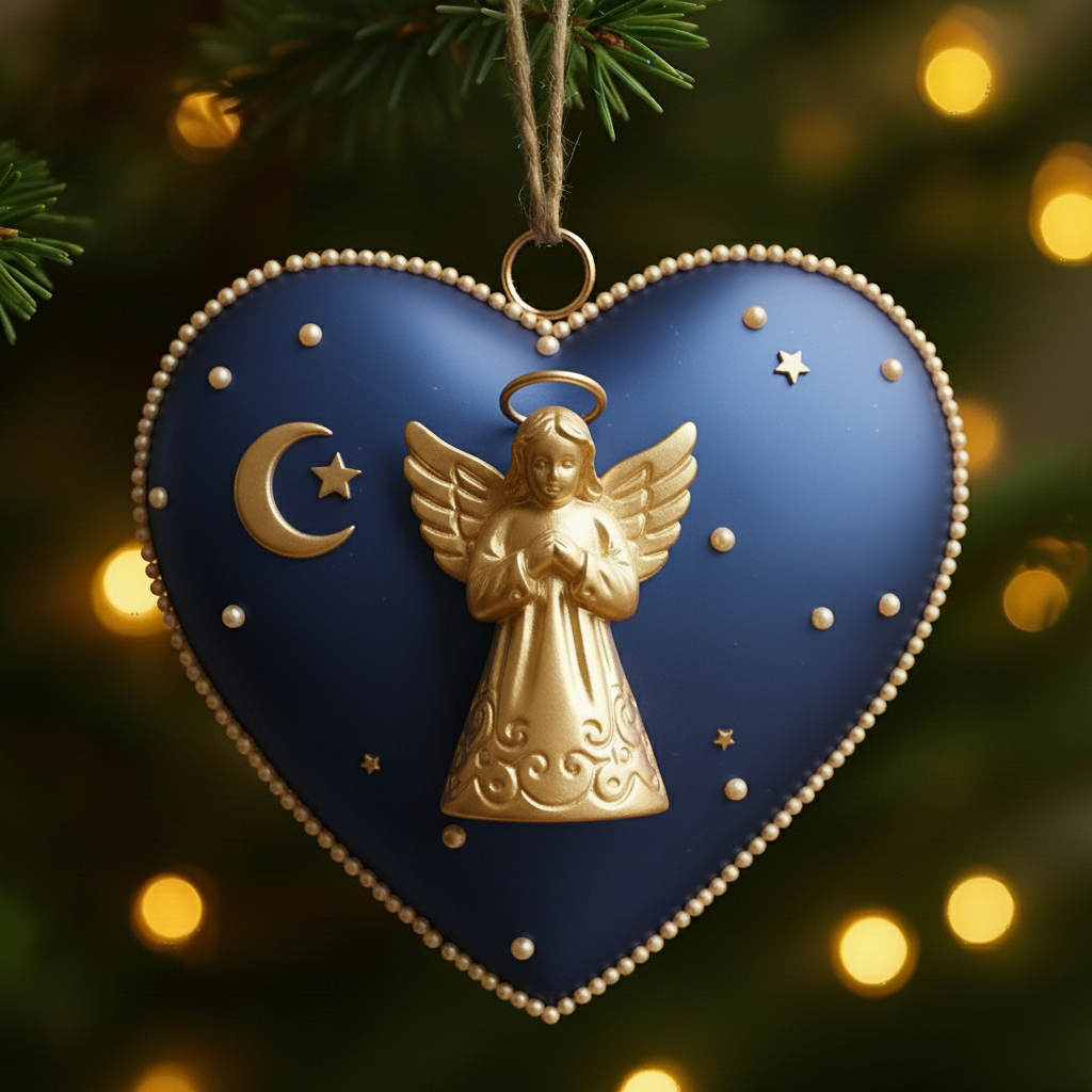 💖✨ Heart-Shaped Metal Pendants