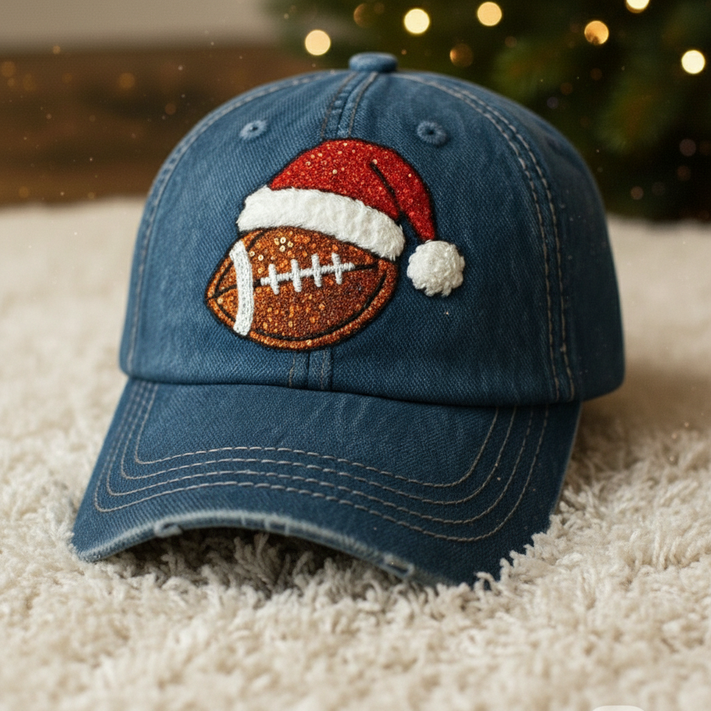 🎄⚽ Christmas Sports Embroidery Caps