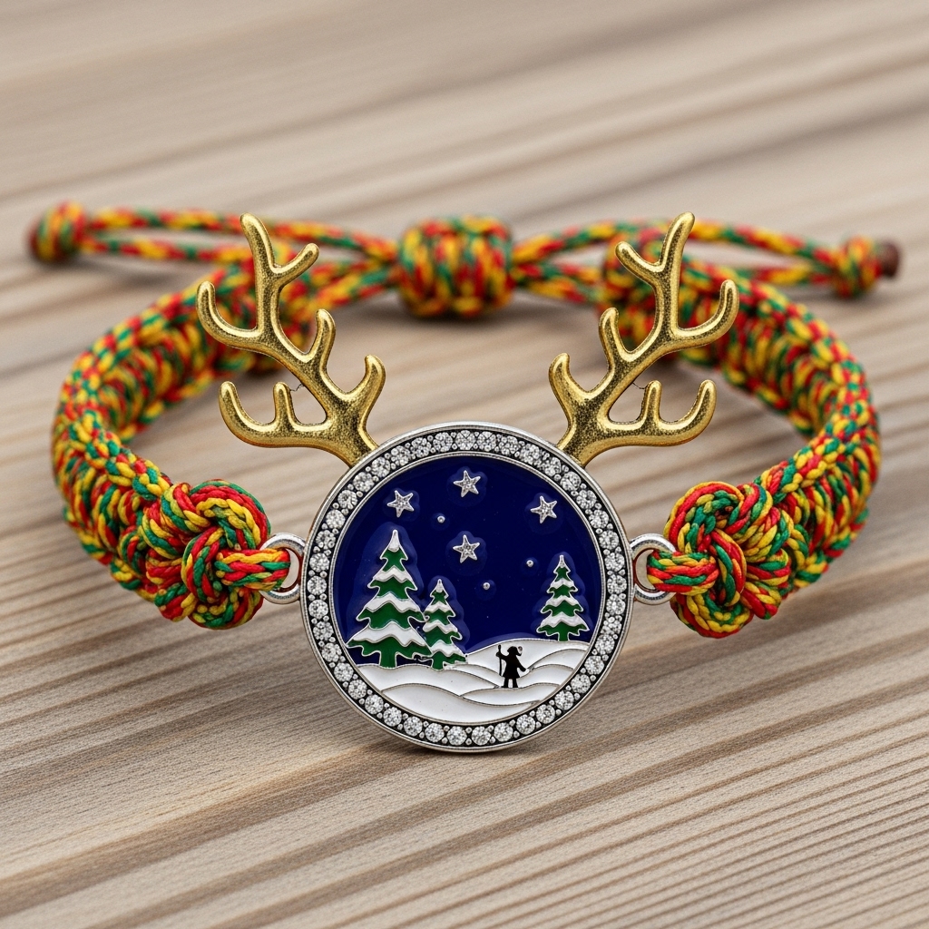 🦌🎄 Reindeer Christmas Bracelet