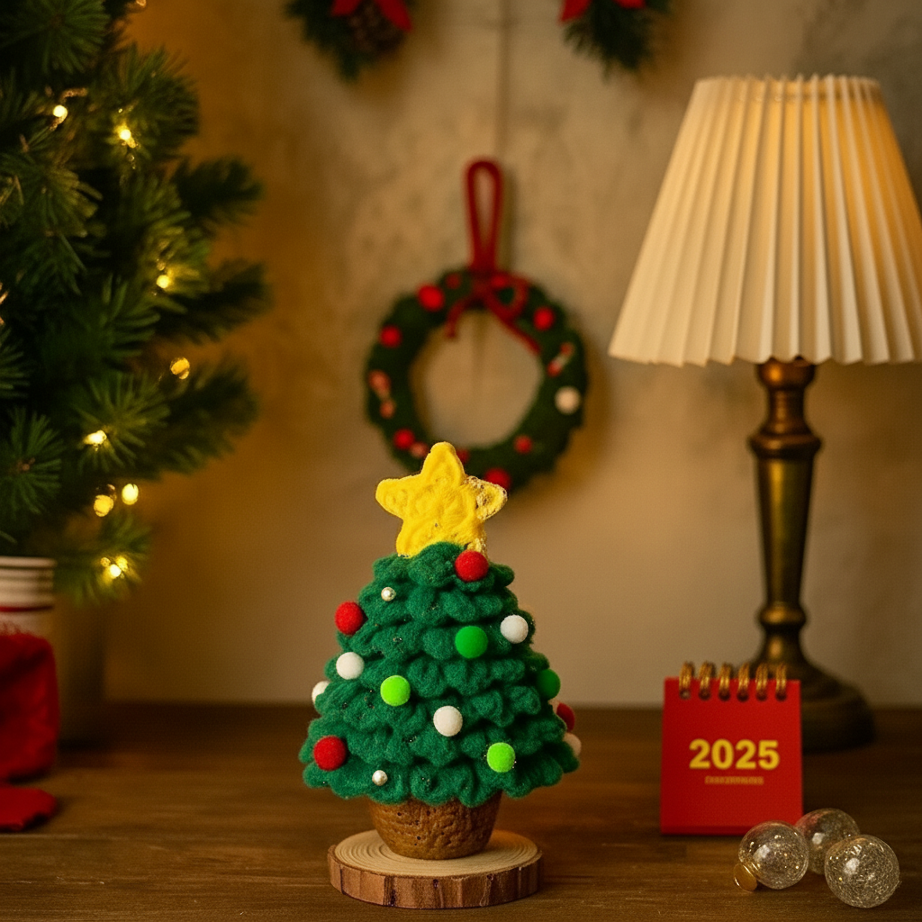 🎄✨ Hand-Knit Christmas Tree Decoration ✨🎄