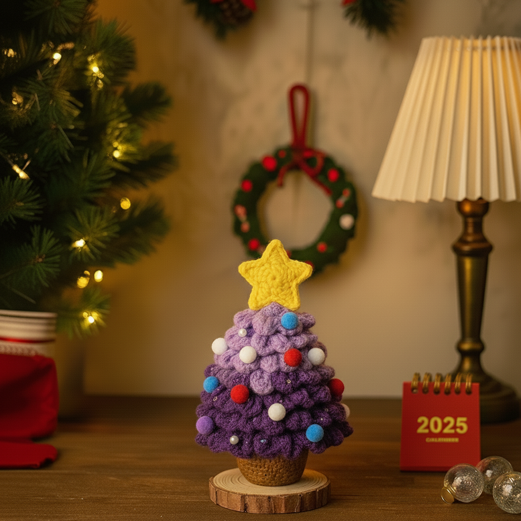 🎄✨ Hand-Knit Christmas Tree Decoration ✨🎄