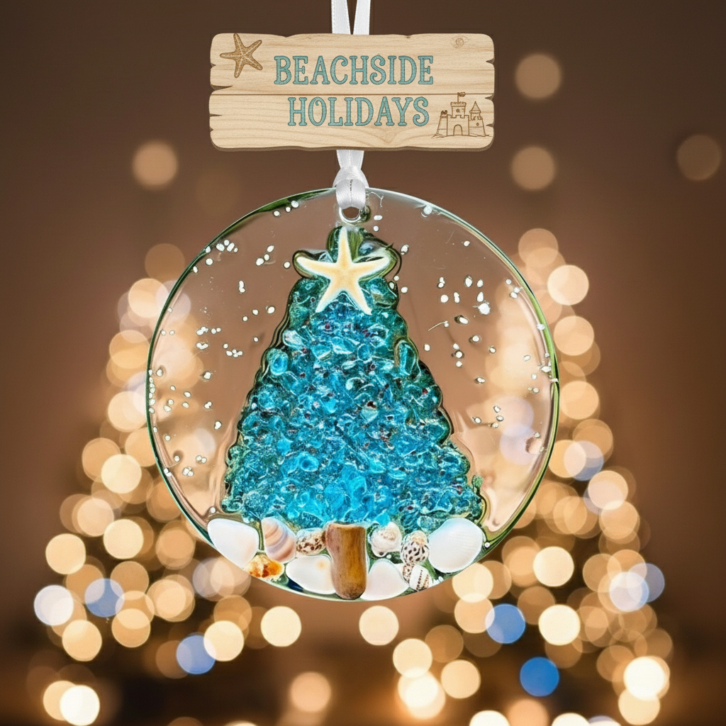 🌊🎄 Coastal Christmas Tree Ornament🎄🌊