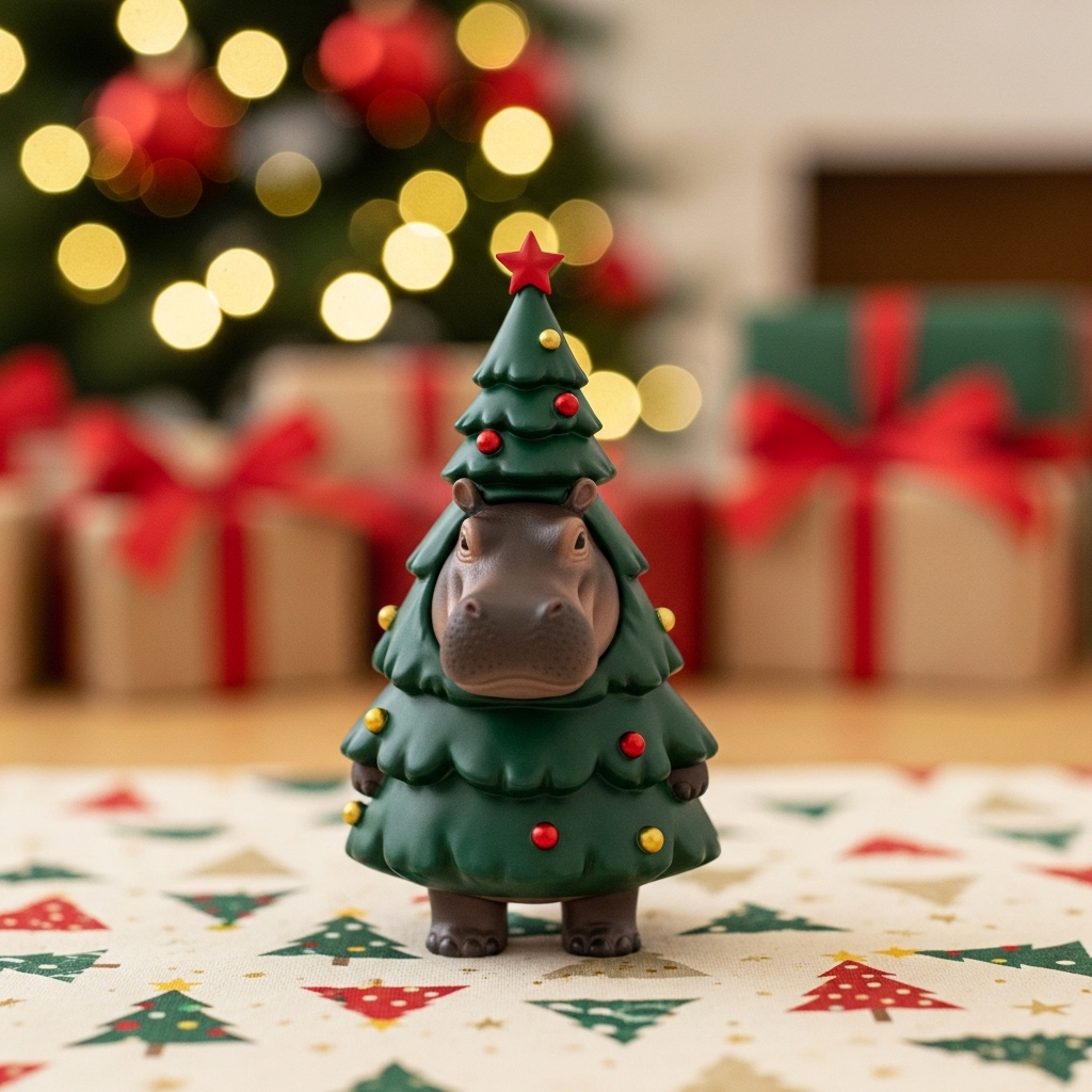 Adorable Animal Christmas Tree Figurines - Holiday Decor & Christmas Gifts for Home