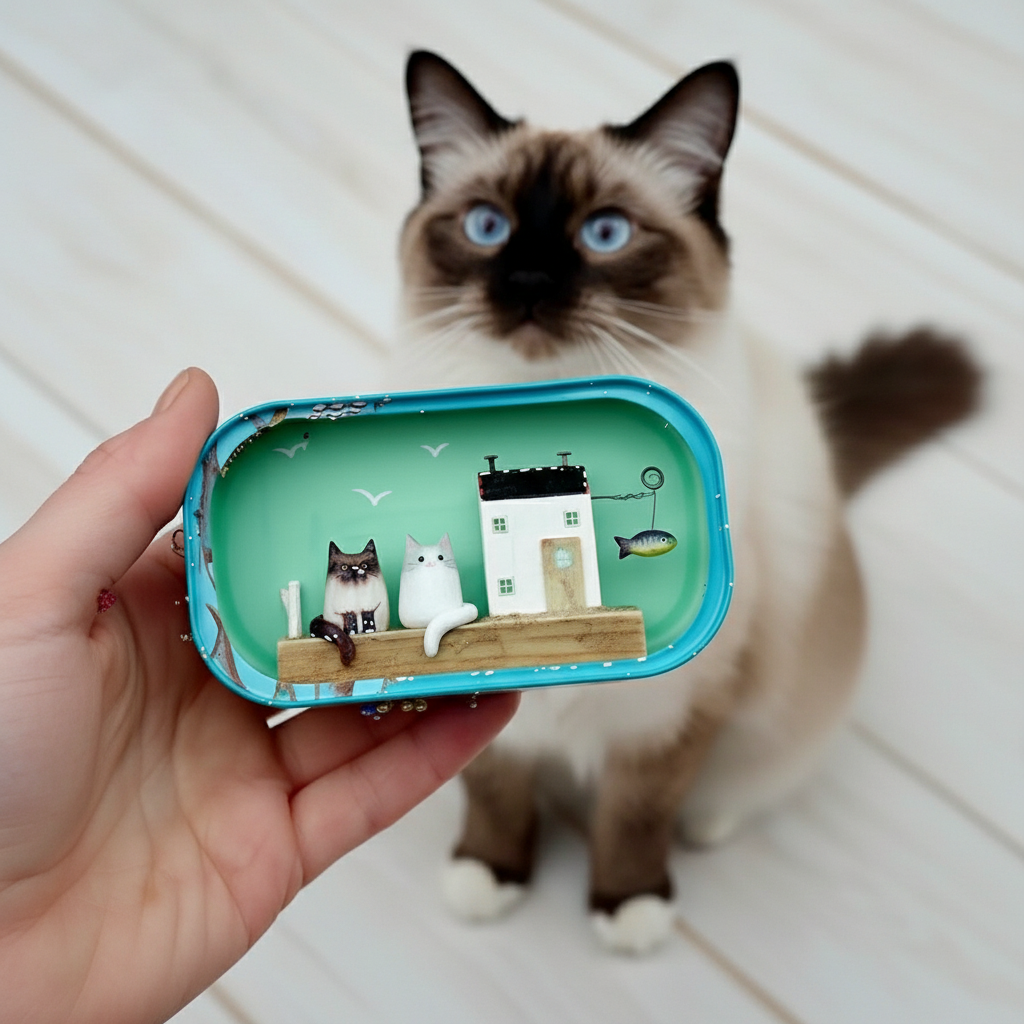 🐚🐱 Purr-fect Sardine Can Cottage
