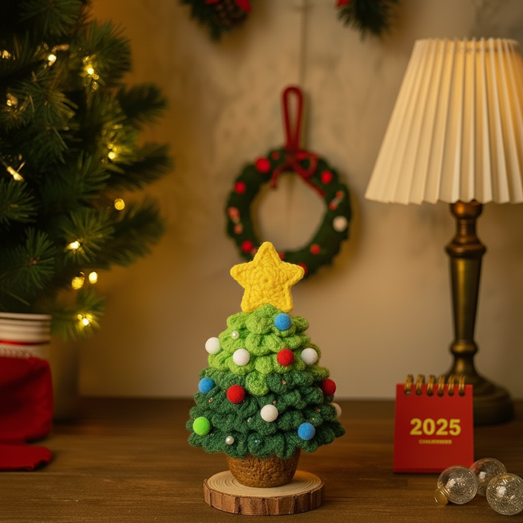 🎄✨ Hand-Knit Christmas Tree Decoration ✨🎄