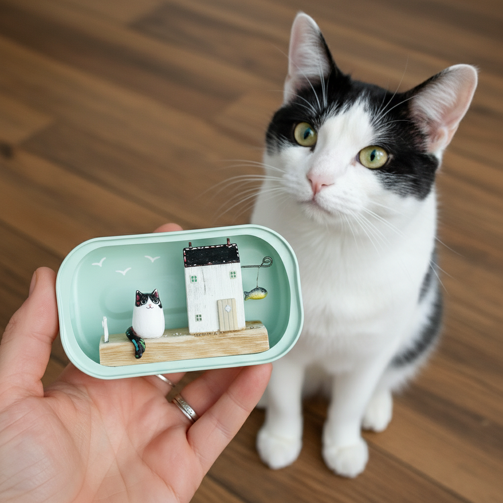 🐚🐱 Purr-fect Sardine Can Cottage