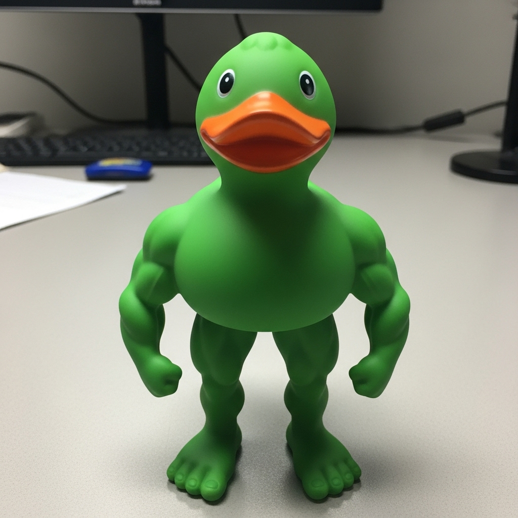 💪🦆 Strong Muscle Duck – The Gym Bro of the Duck World