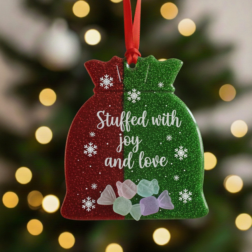 🌊🎄 Sea Glass Christmas Ornaments
