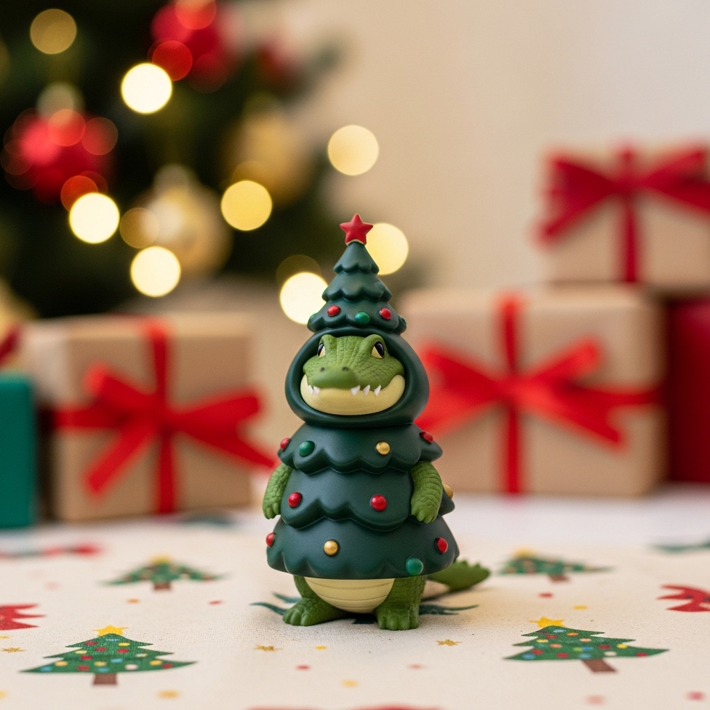 Adorable Animal Christmas Tree Figurines - Holiday Decor & Christmas Gifts for Home