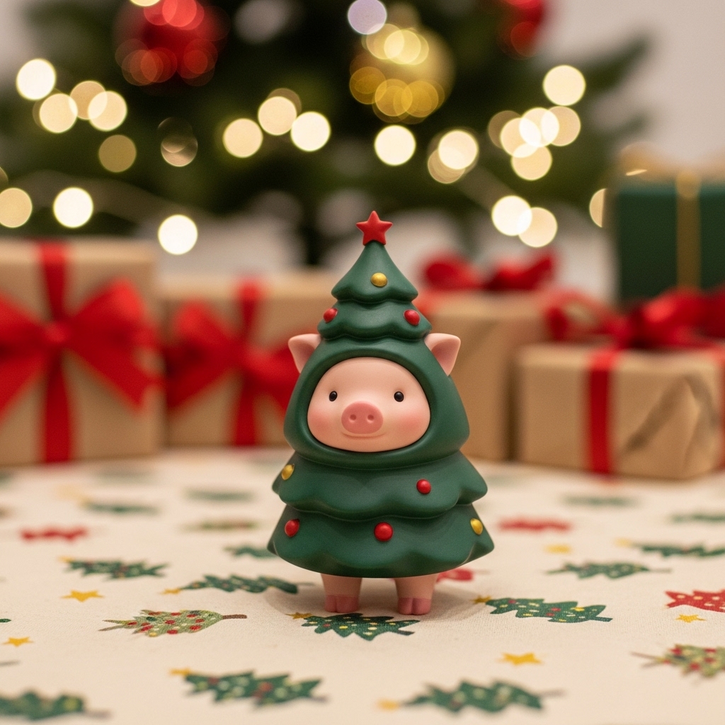Adorable Animal Christmas Tree Figurines - Holiday Decor & Christmas Gifts for Home