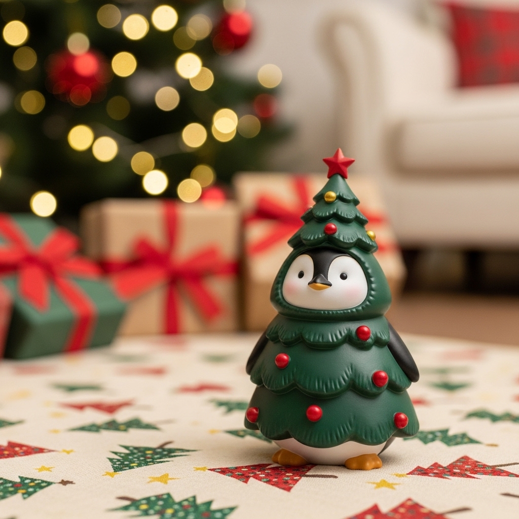 Adorable Animal Christmas Tree Figurines - Holiday Decor & Christmas Gifts for Home
