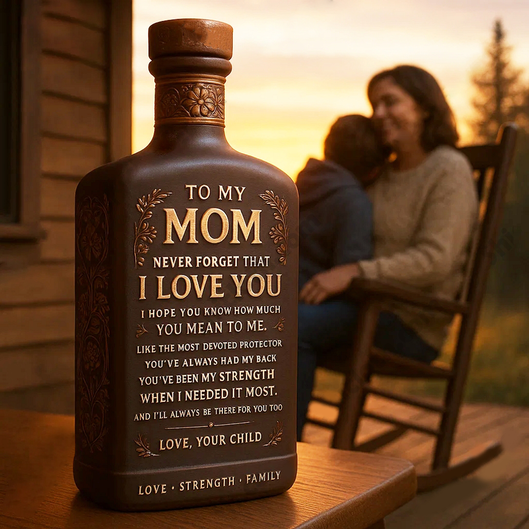 💖To Parents Never Forget I Love You Whiskey Bottle